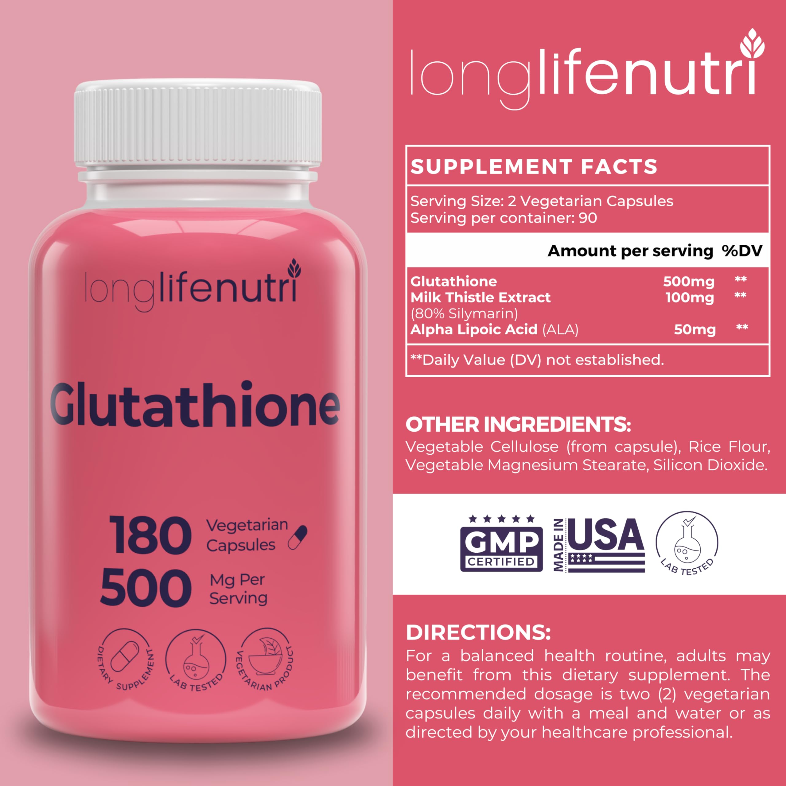 LongLifeNutri Milk Thistle ingredient highlighting natural extract