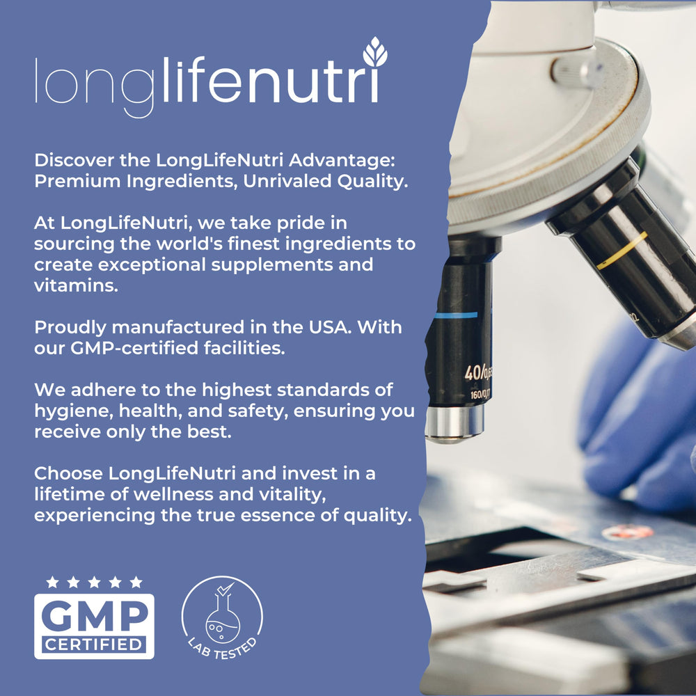 LongLifeNutri SAM-e 400mg USA-made production facility image