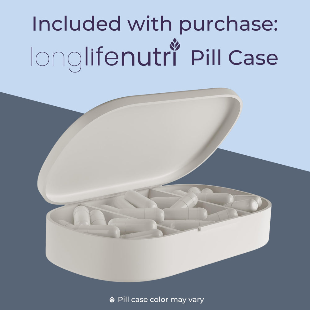 LongLifeNutri SAM-e 400mg pill organizer included for routine