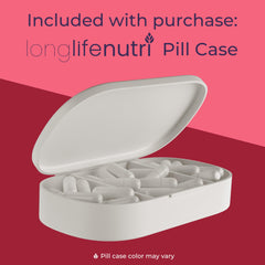 Two-month supply packaging of LongLifeNutri Quercetin Bromelain in a single bottle
