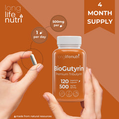 USA manufacturing seal for LongLifeNutri BioGutyrin.
