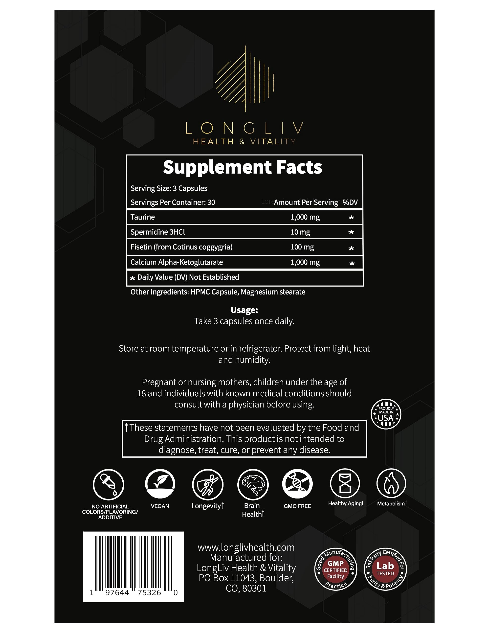 Promotional Longevity4Life box ideal for gifting or trial.