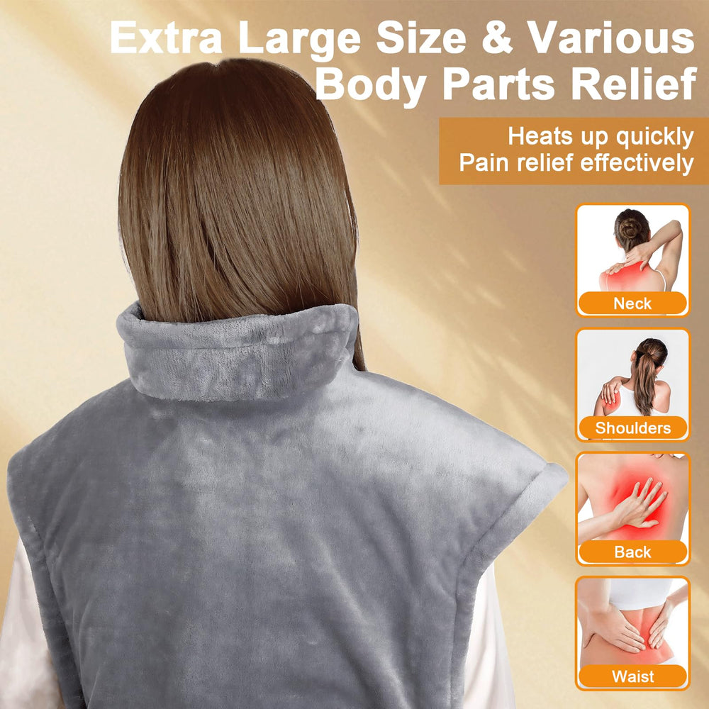 Longzhuo heating pad with side-wrapped waist design provides even heat coverage.