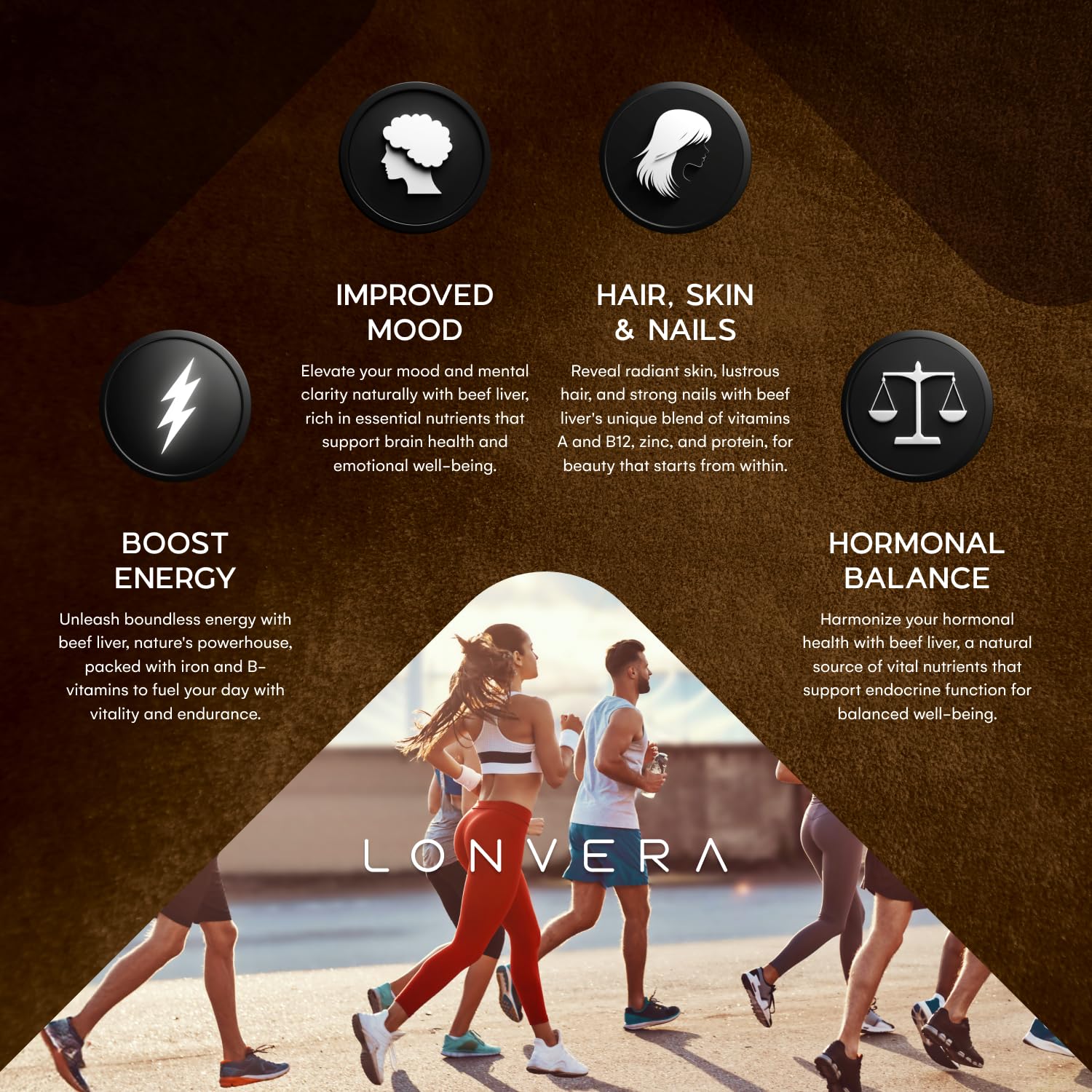 Lonvera beef liver capsules pour shows easy-to-take form for busy days