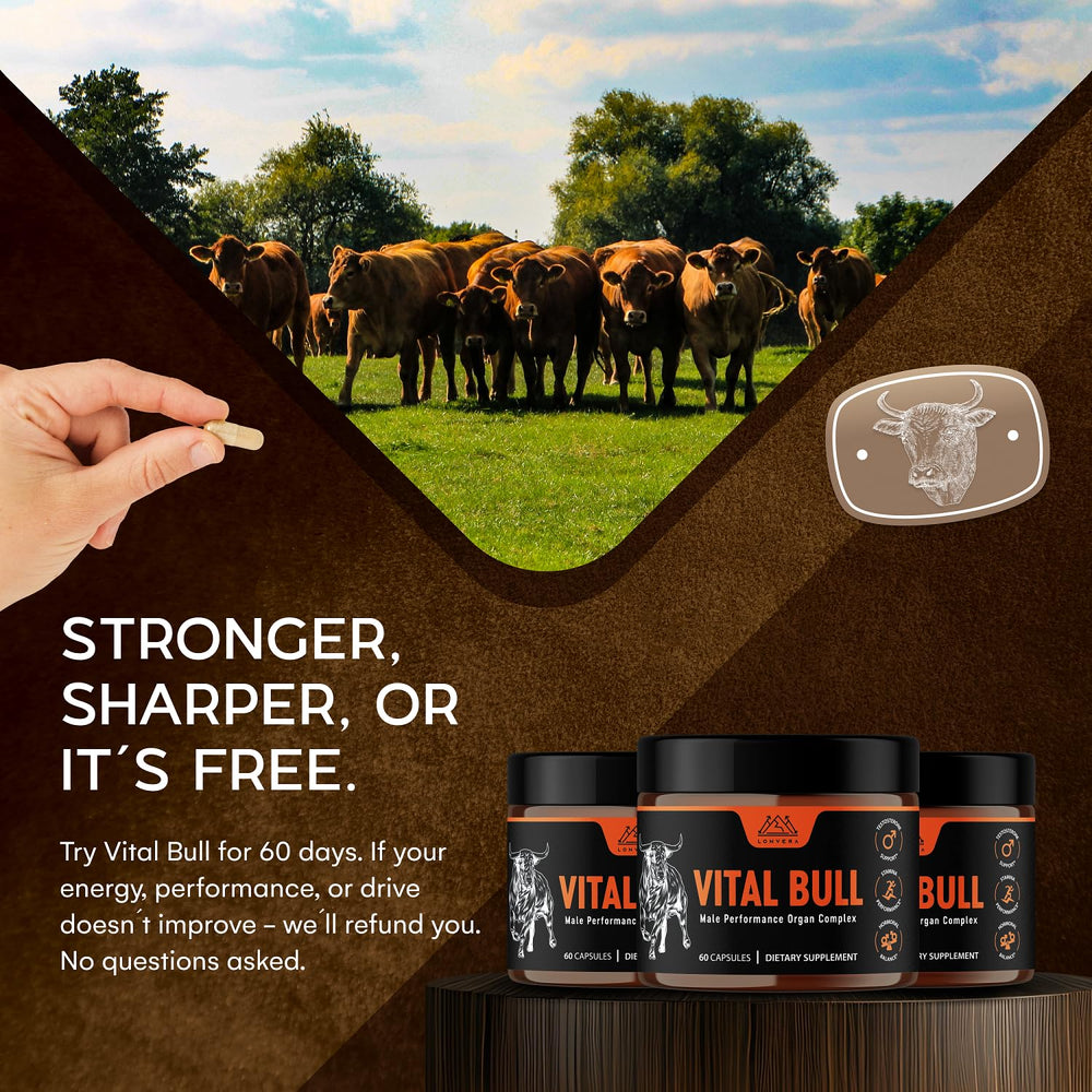 Lonvera Vital Bull grass-fed pasture-raised ingredients imply quality.
