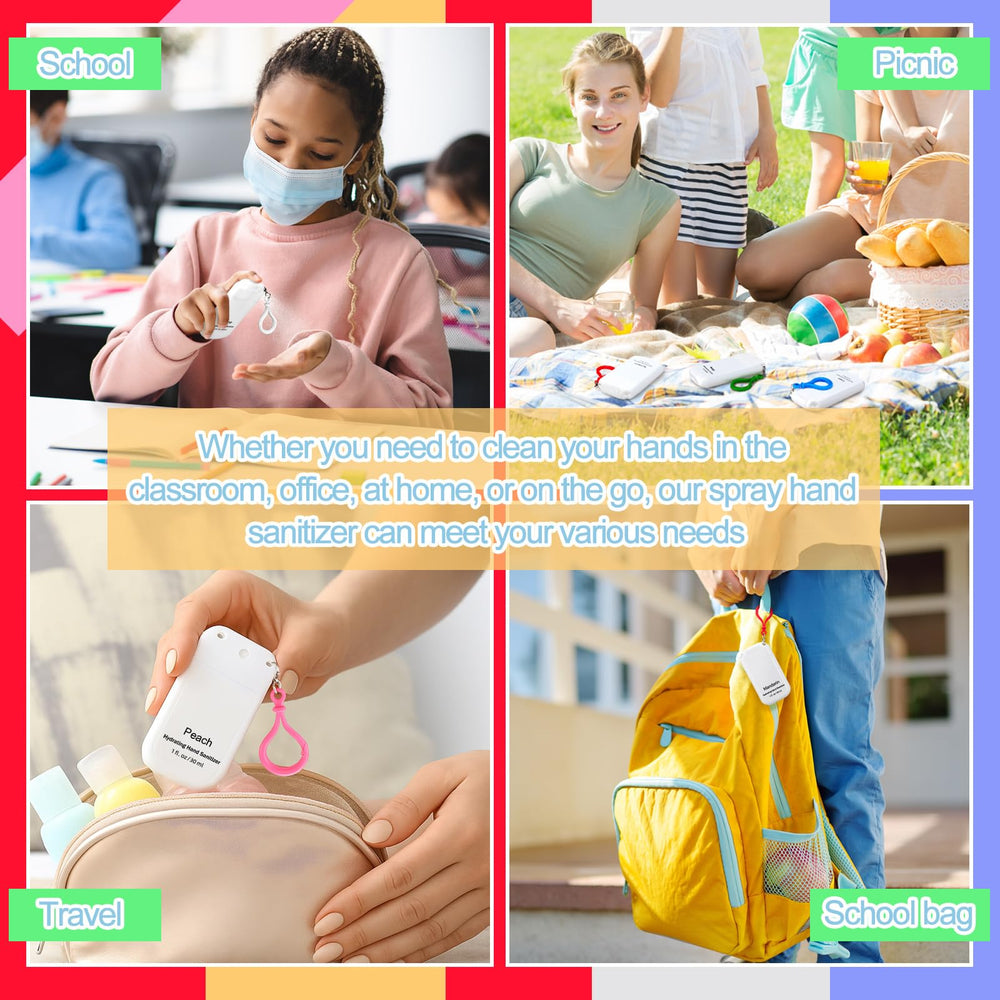 Loopeer mini sanitizer spray keychain in grape scent for daily hygiene on the go