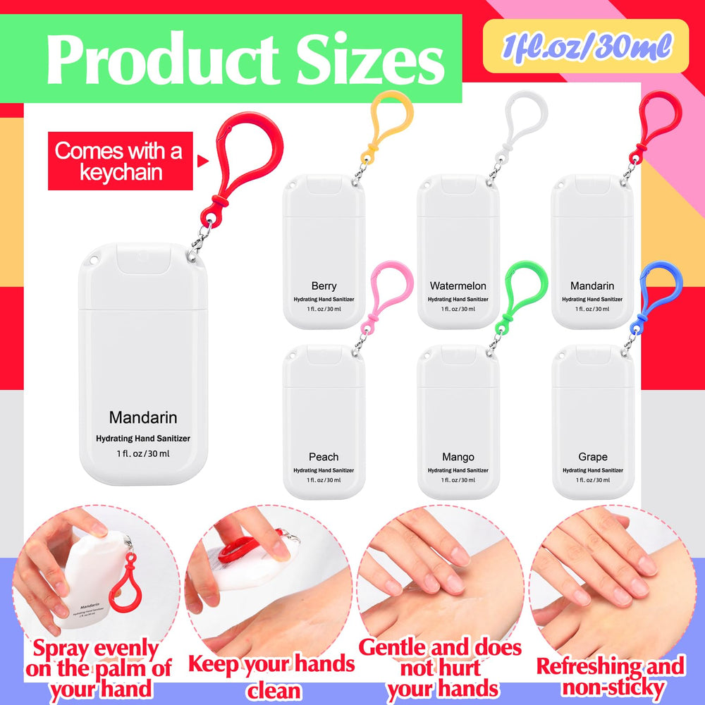 Loopeer mini sanitizer spray keychain in watermelon scent suitable for travel