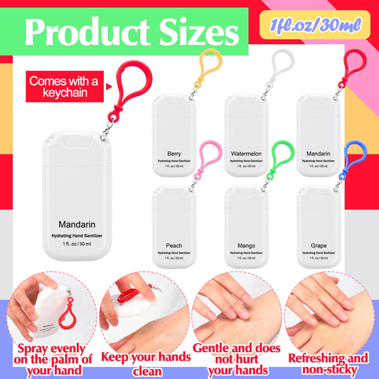 Loopeer mini sanitizer spray keychain in watermelon scent suitable for travel