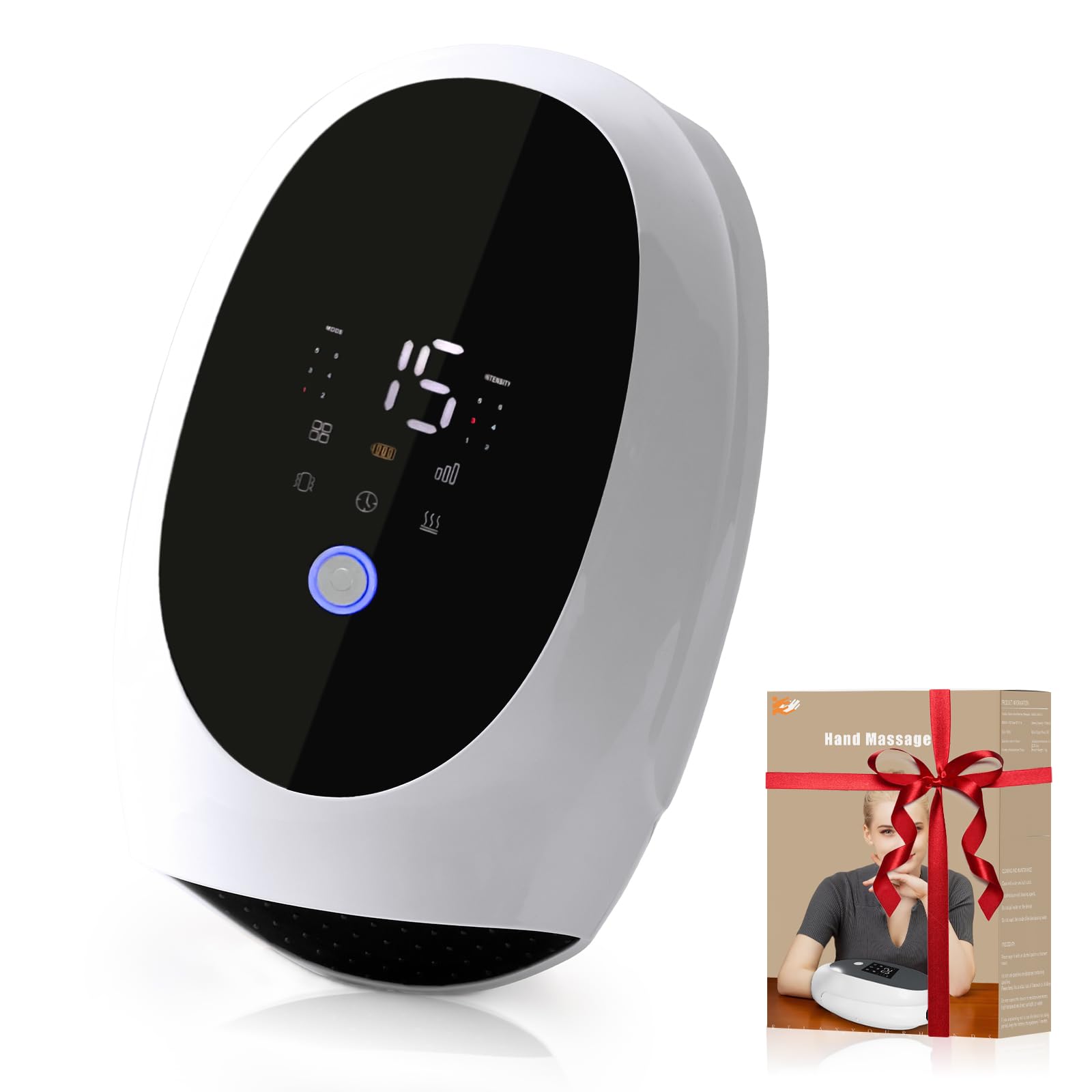 LORESJOY hand massager front panel with easy controls for customization