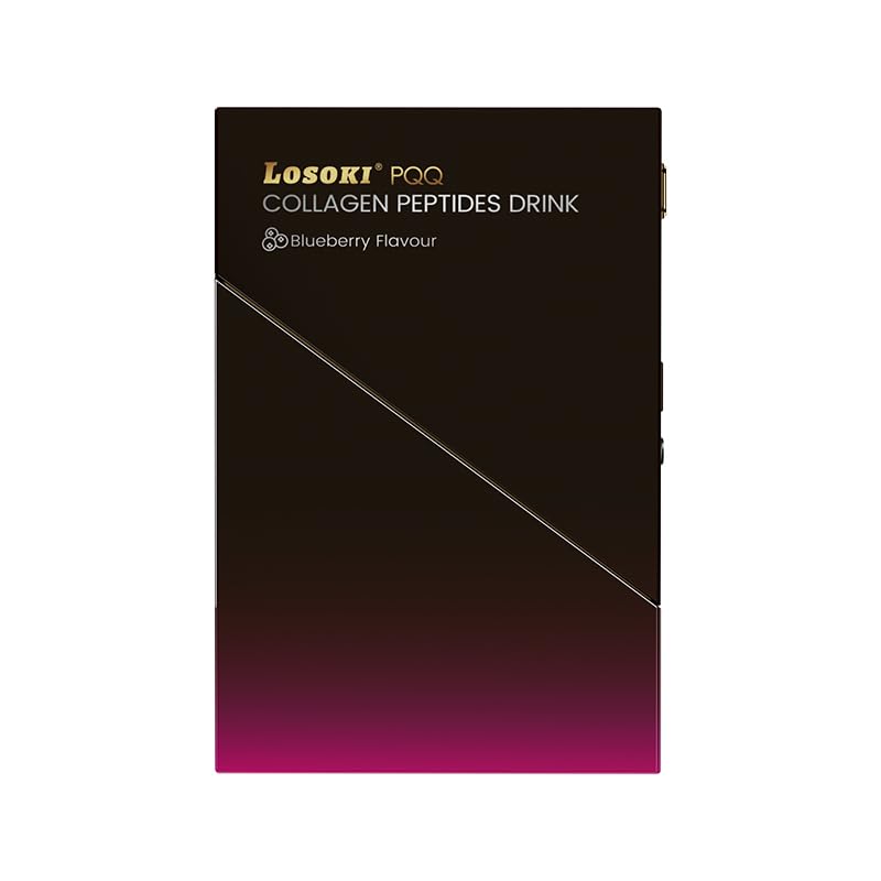 Losoki PQQ collagen peptides drink ingredients label showing key nutrients