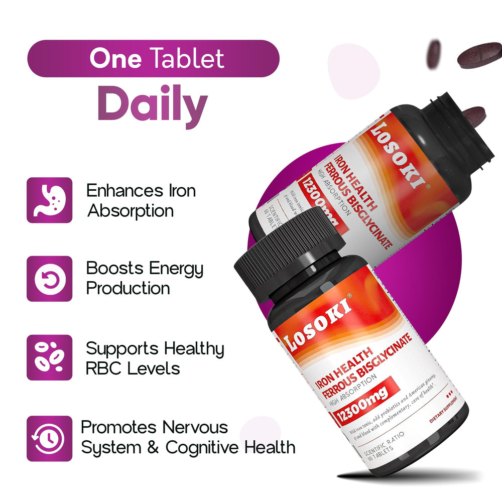 Losoki vitamin C boost label highlighting absorption support.