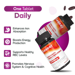 Losoki vitamin C boost label highlighting absorption support.