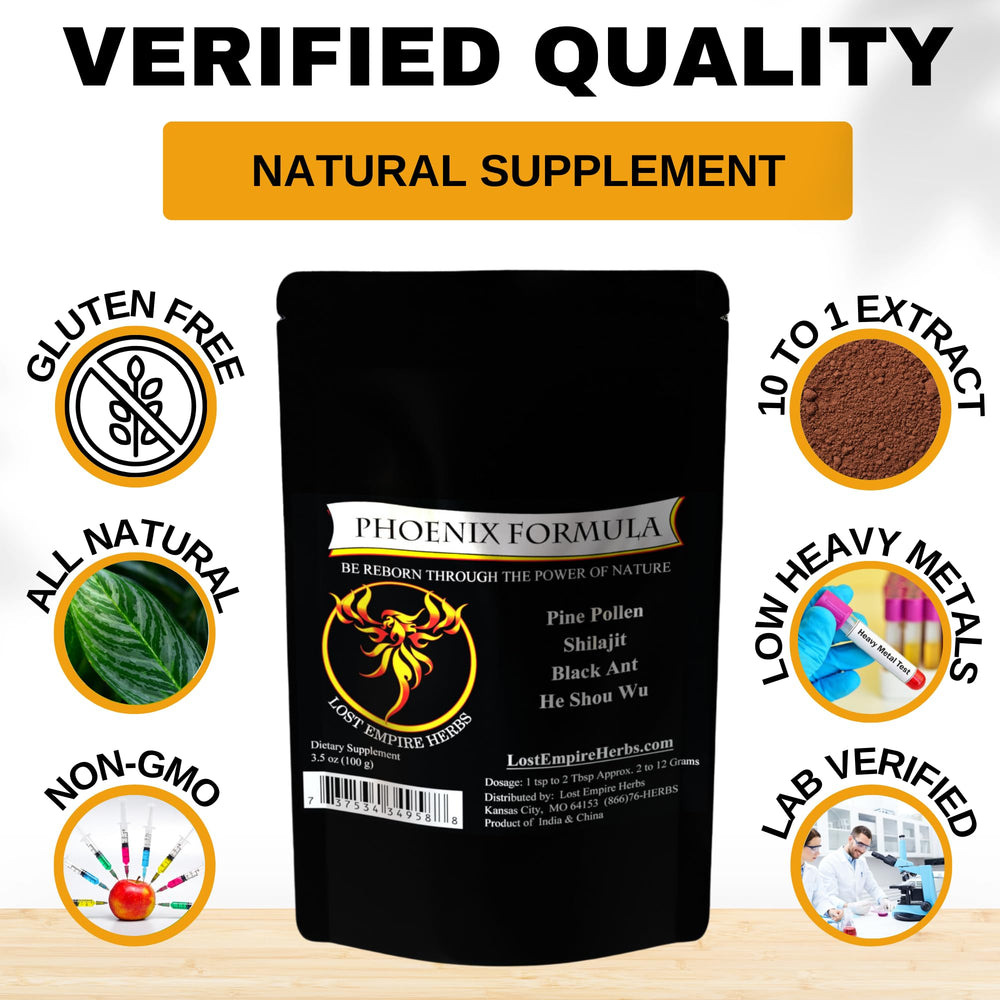 Phoenix Rejuvenation Formula bottle on kitchen counter for easy daily use.