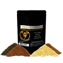 Lost Empire Herbs Phoenix Rejuvenation Formula jar for daily energy support.