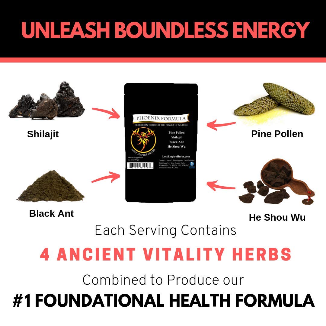 Pouring Phoenix Rejuvenation Formula into glass for sustained energy.