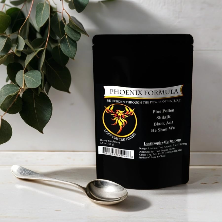 Scoop with Phoenix Rejuvenation Formula powder for pre-workout lift.