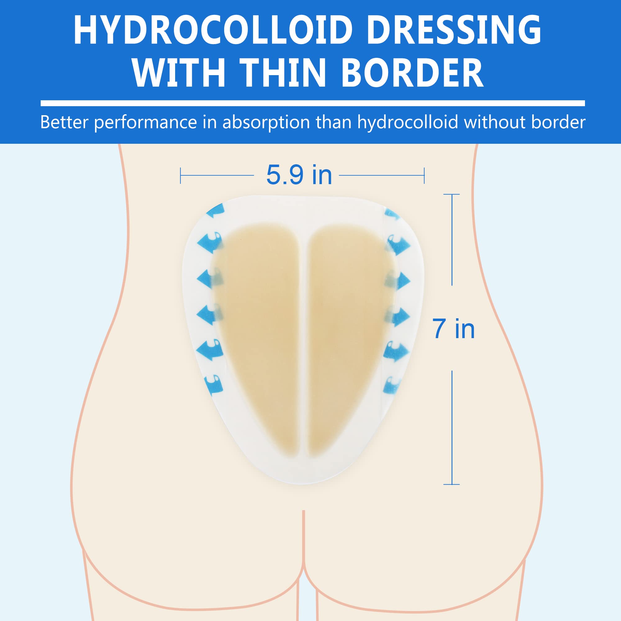 LotFancy easy-apply, latex-free dressing with painless removal