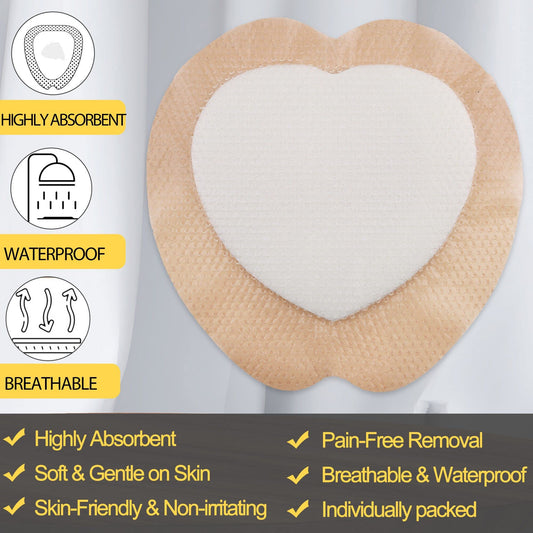 LotFancy sacral foam dressing waterproof layer protects while allowing airflow