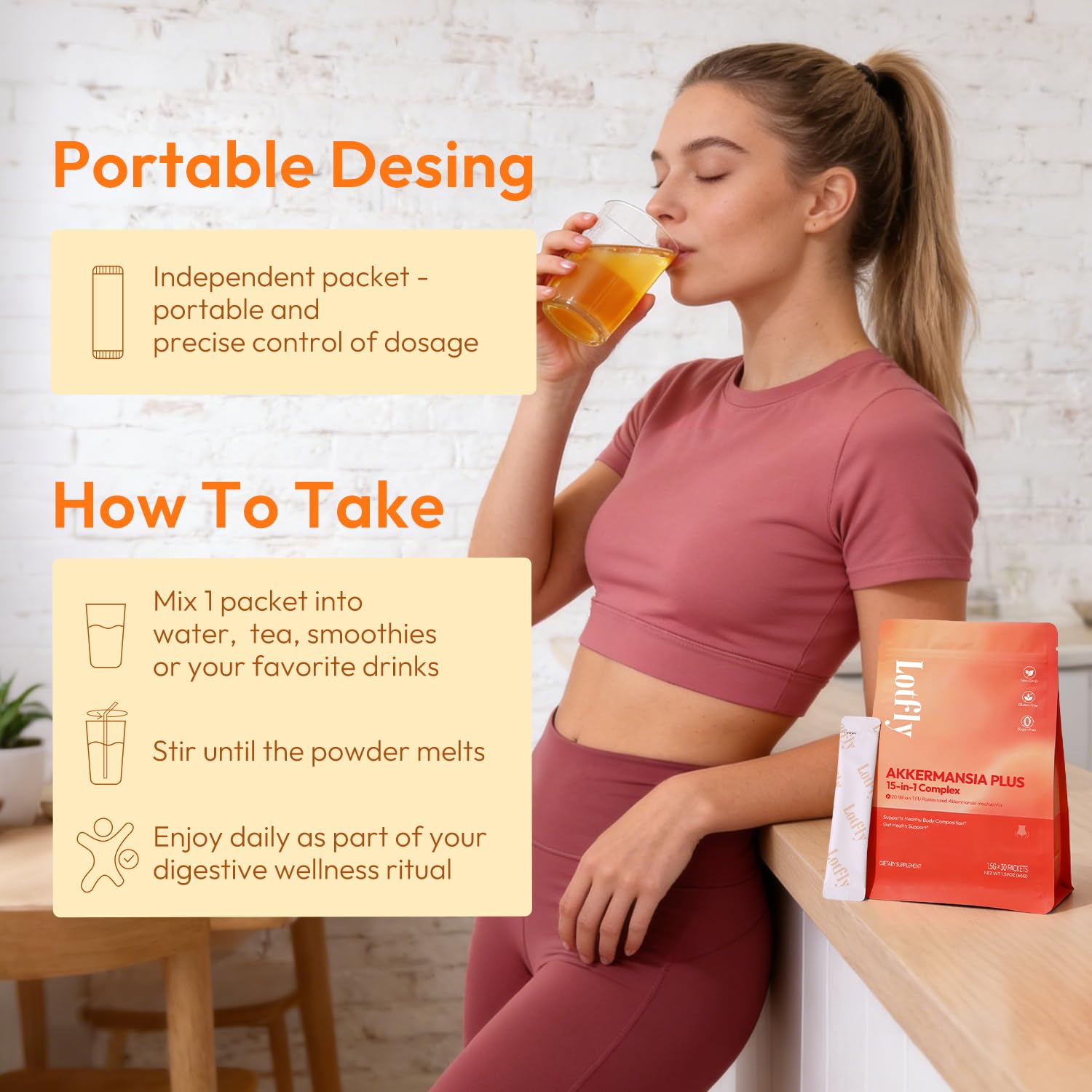 LOTFLY digestive support visuals showing natural ingredients