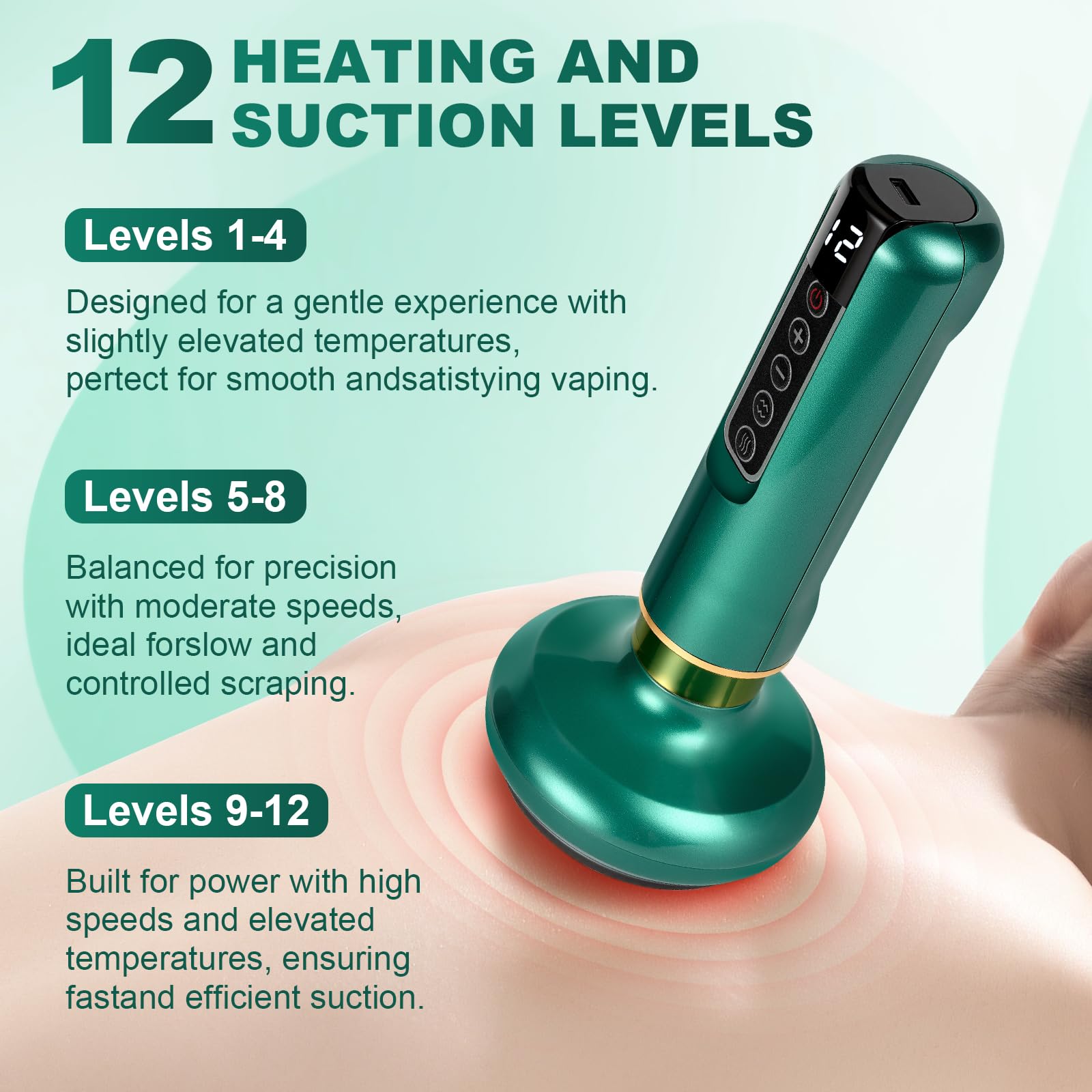 LOTPICK legs treated with massage tool for toned appearance