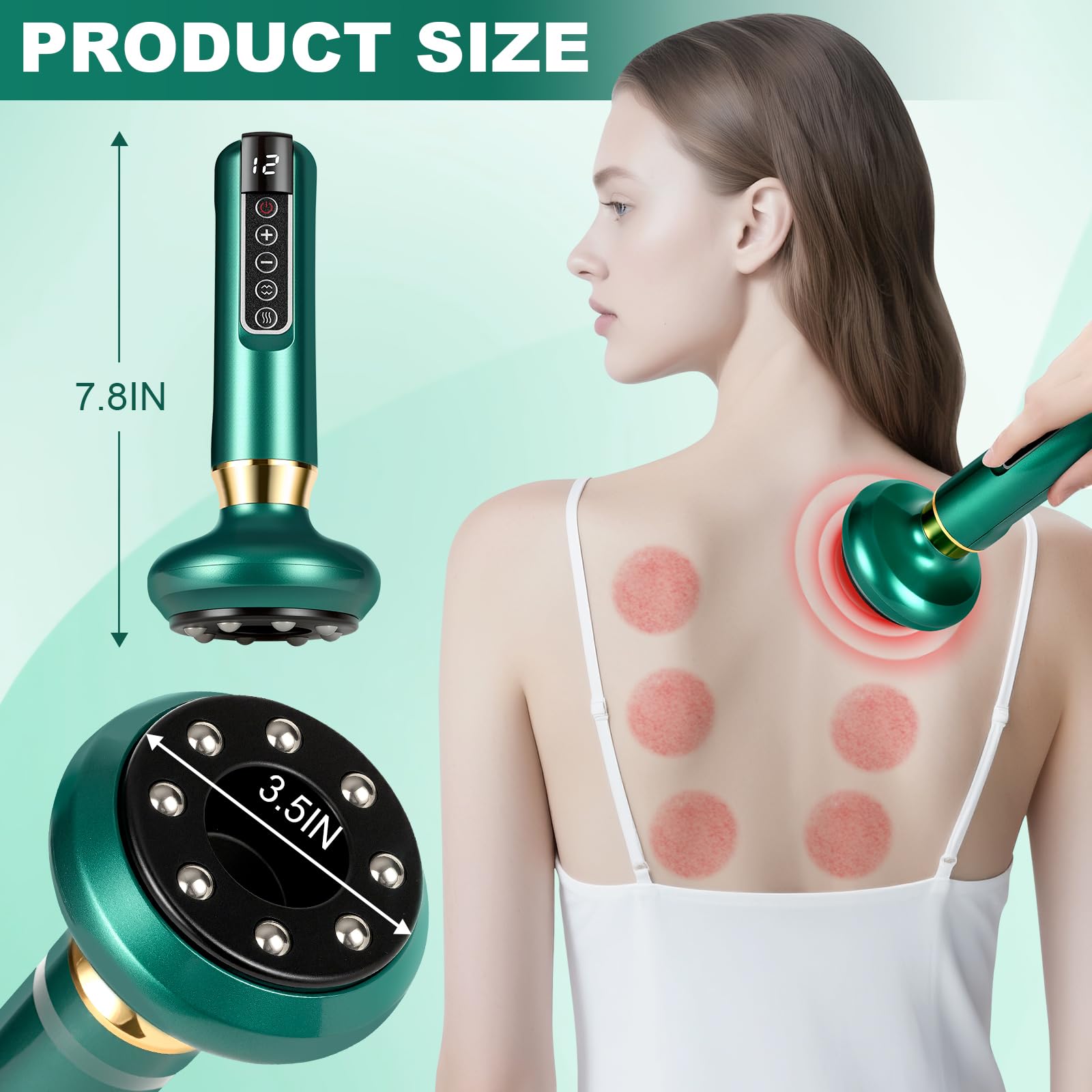 LOTPICK rolling balls and natural stones for deep tissue massage