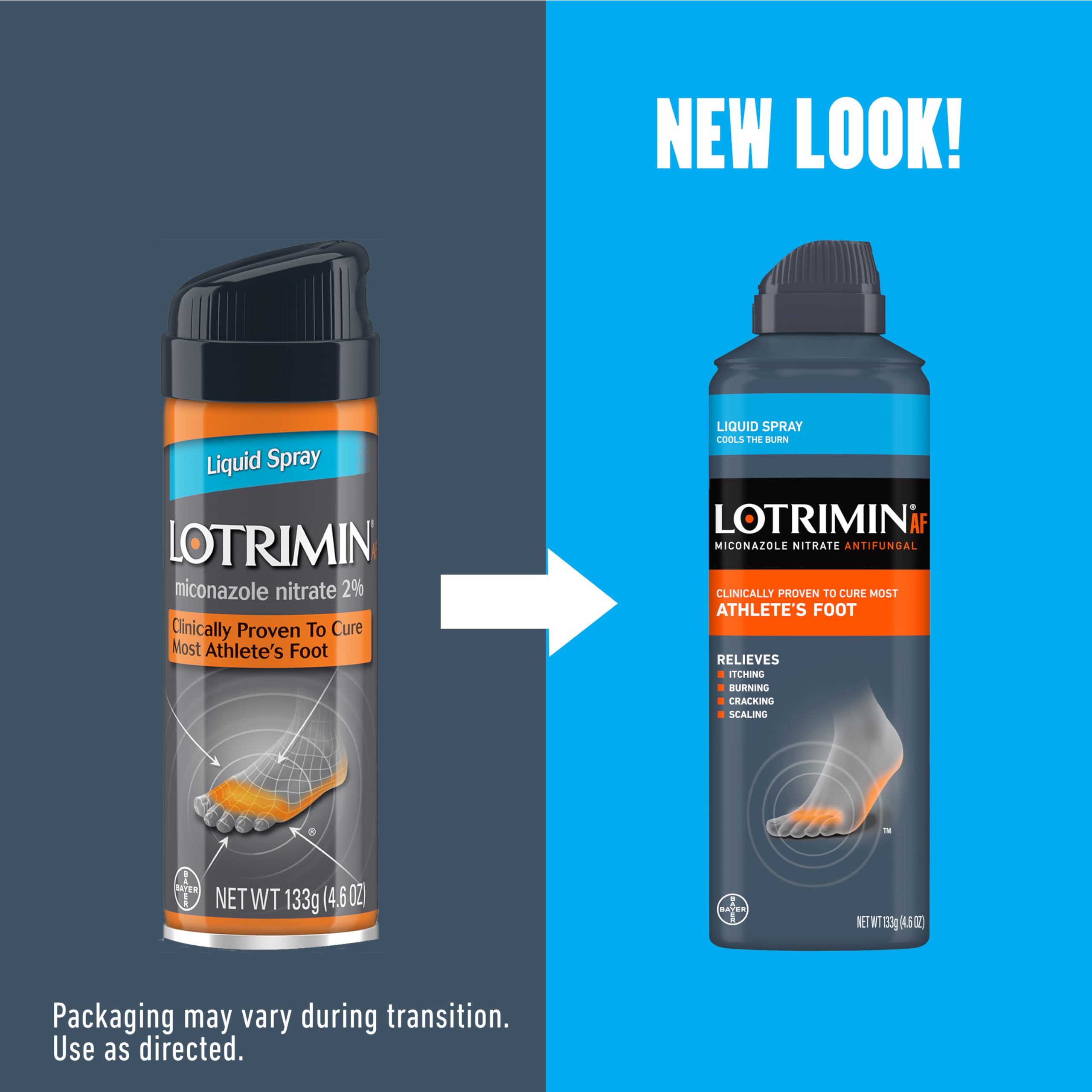 Lotrimin AF with 2% miconazole nitrate shown for antifungal care.