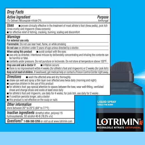 Lotrimin AF application between toes for hard-to-reach areas.