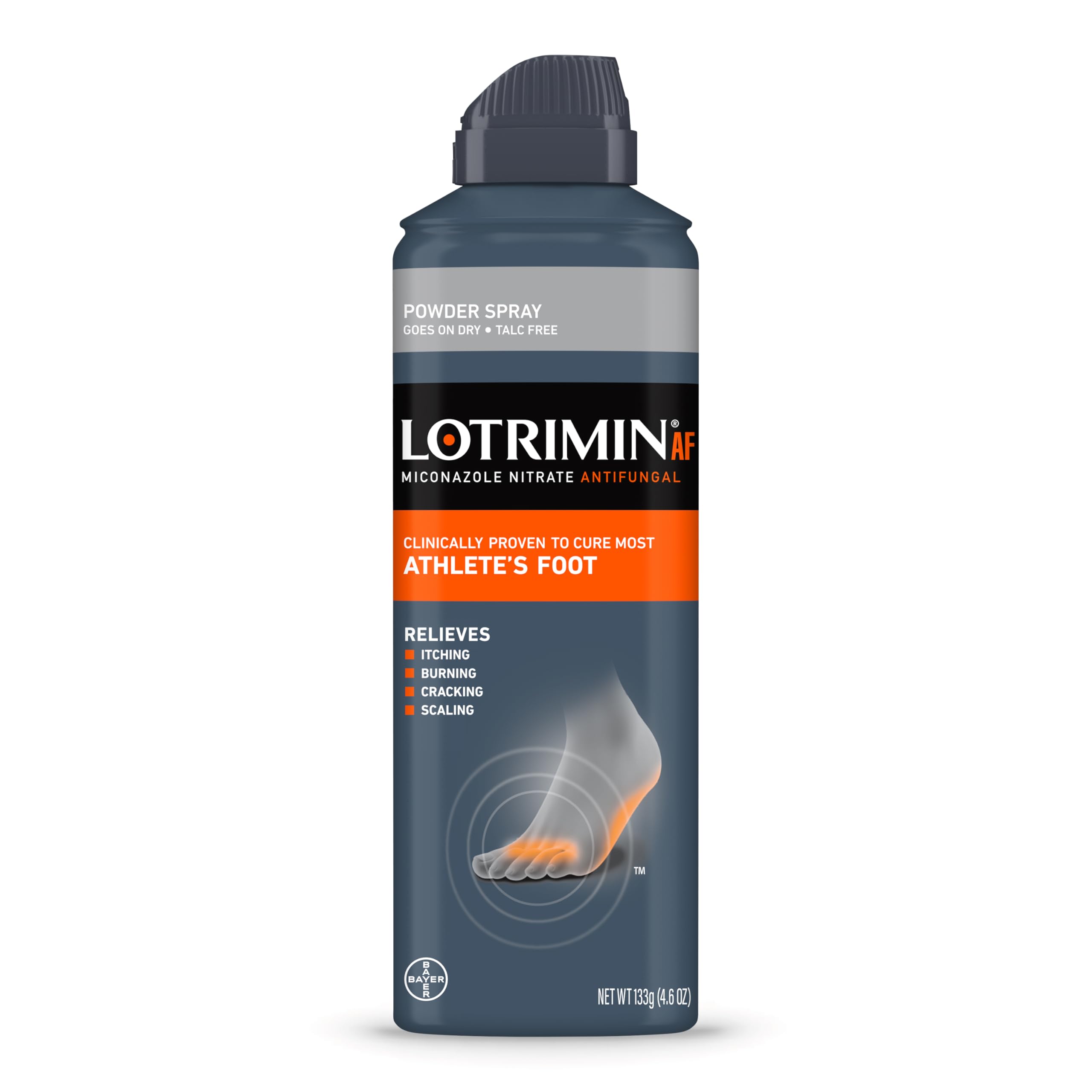 Lotrimin AF bottle spray for foot care relief and easy application.
