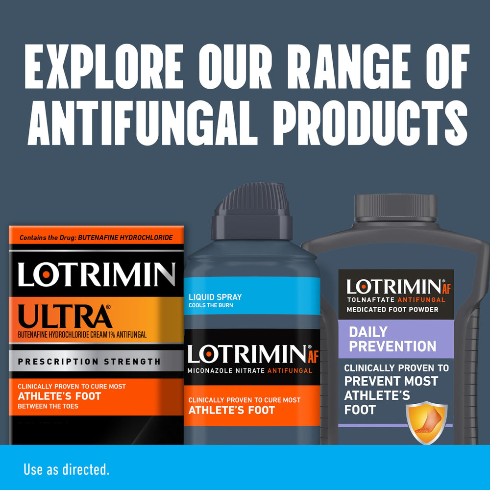 Close-up of improved skin relief after Lotrimin AF application.
