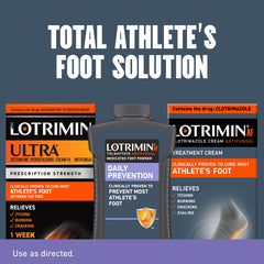 Lotrimin AF Daily Prevention application between toes for moisture protection