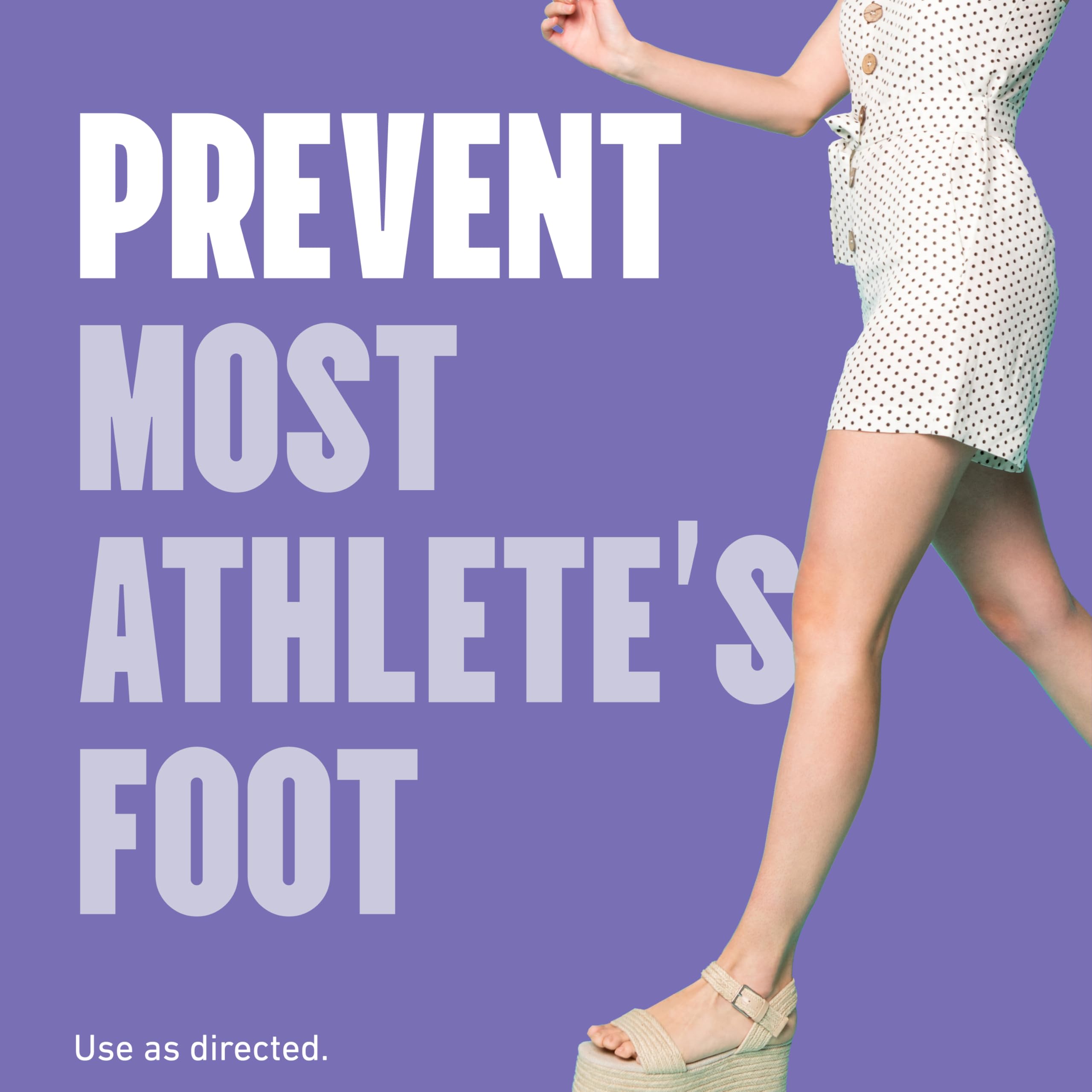 Lotrimin AF Daily Prevention highlighting odor control and fresh feet