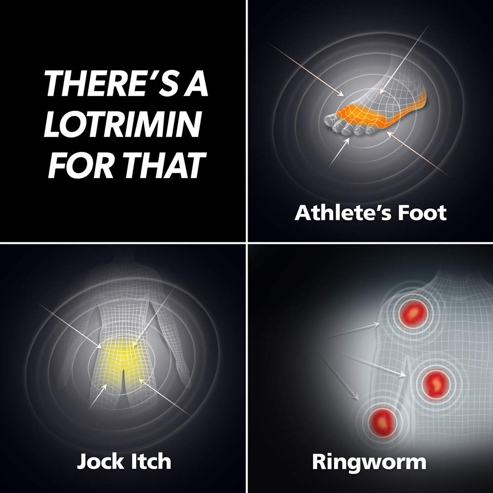 Lotrimin AF quick-drying formula in action for comfortable wear.