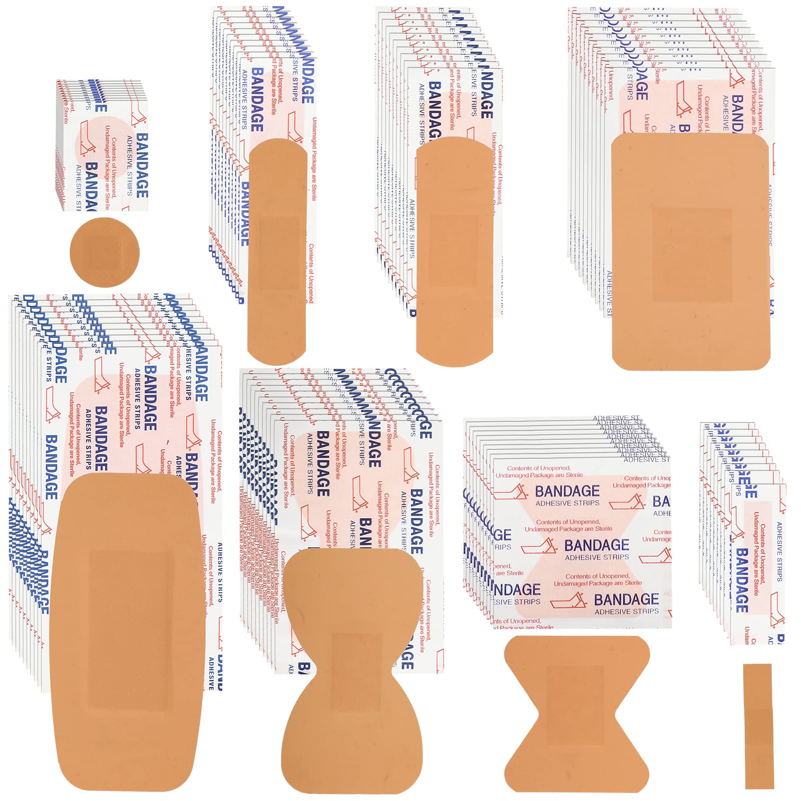 Lounsweer bandage bulk variety pack long strip view, ideal for everyday wound care on the go.