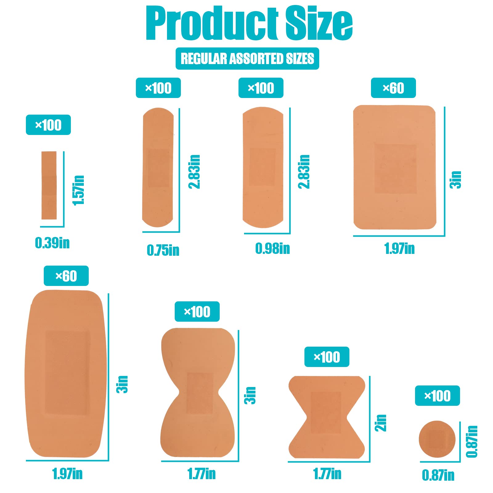 Lounsweer bandage bulk variety pack long strip size 2-83x0-75-inch, quick dressings on hand.