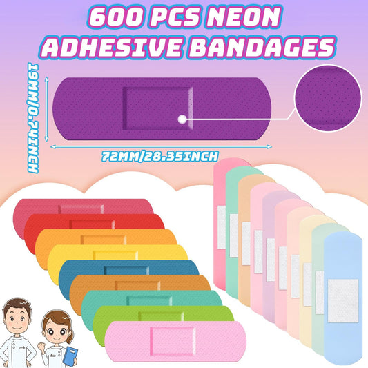 Lounsweer kids bandages neon colors help quick visibility and cheer