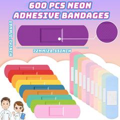Lounsweer kids bandages neon colors help quick visibility and cheer