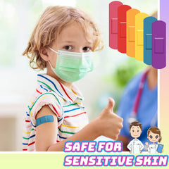 Lounsweer kids bandages are waterproof and flexible for activity