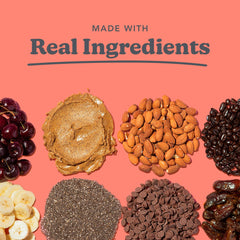 Love + Chew 3g protein per cookie close-up, plant-based snack.