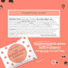 Love + Chew pumpkin chip close-up showing soft texture.