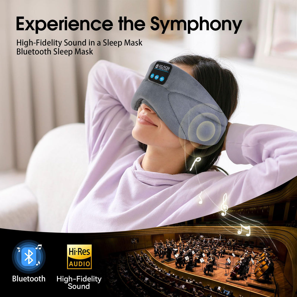 Love Eye Sleep Headphones built-in battery lasts 14+ hours per charge.
