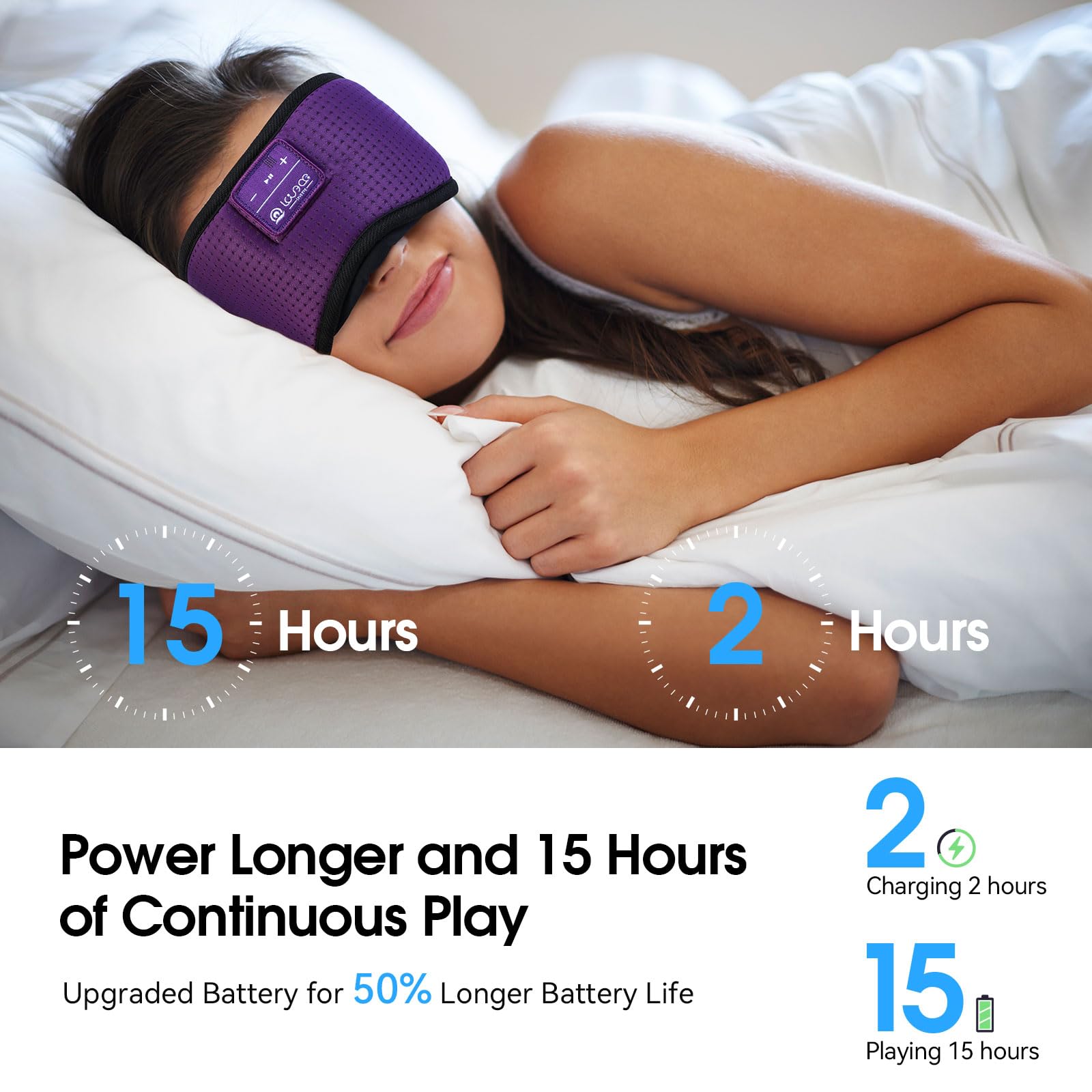 LOVE EYE mask with Bluetooth 5.4 for quick, seamless pairing