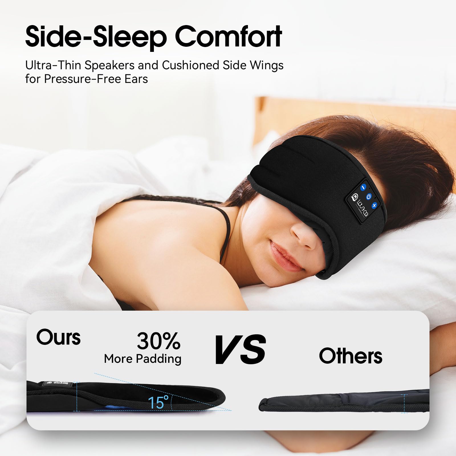 LOVE EYE Bluetooth 5.4 connection with adjustable fit for comfort