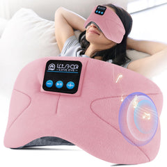 LOVE EYE sleep headphones eye mask soft cotton for complete light blocking.