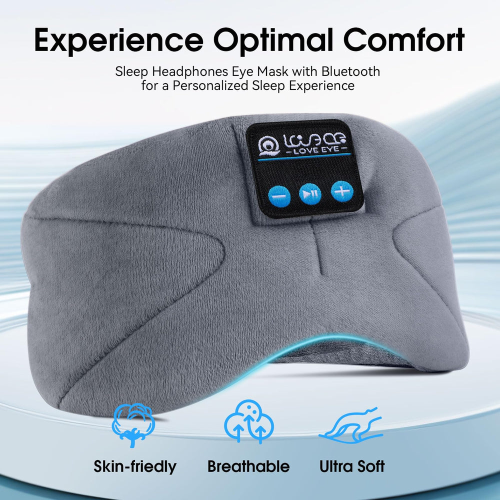 Love Eye Sleep Headphones with HD speakers delivering immersive audio quality.