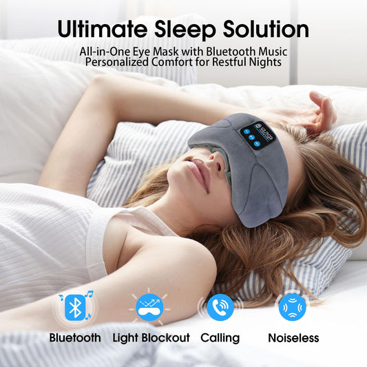 Love Eye Sleep Headphones nose-block design enhances light blockage for side sleepers.