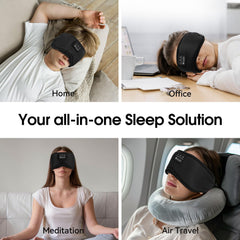LOVE EYE sleep mask in travel-ready design for on-the-go use