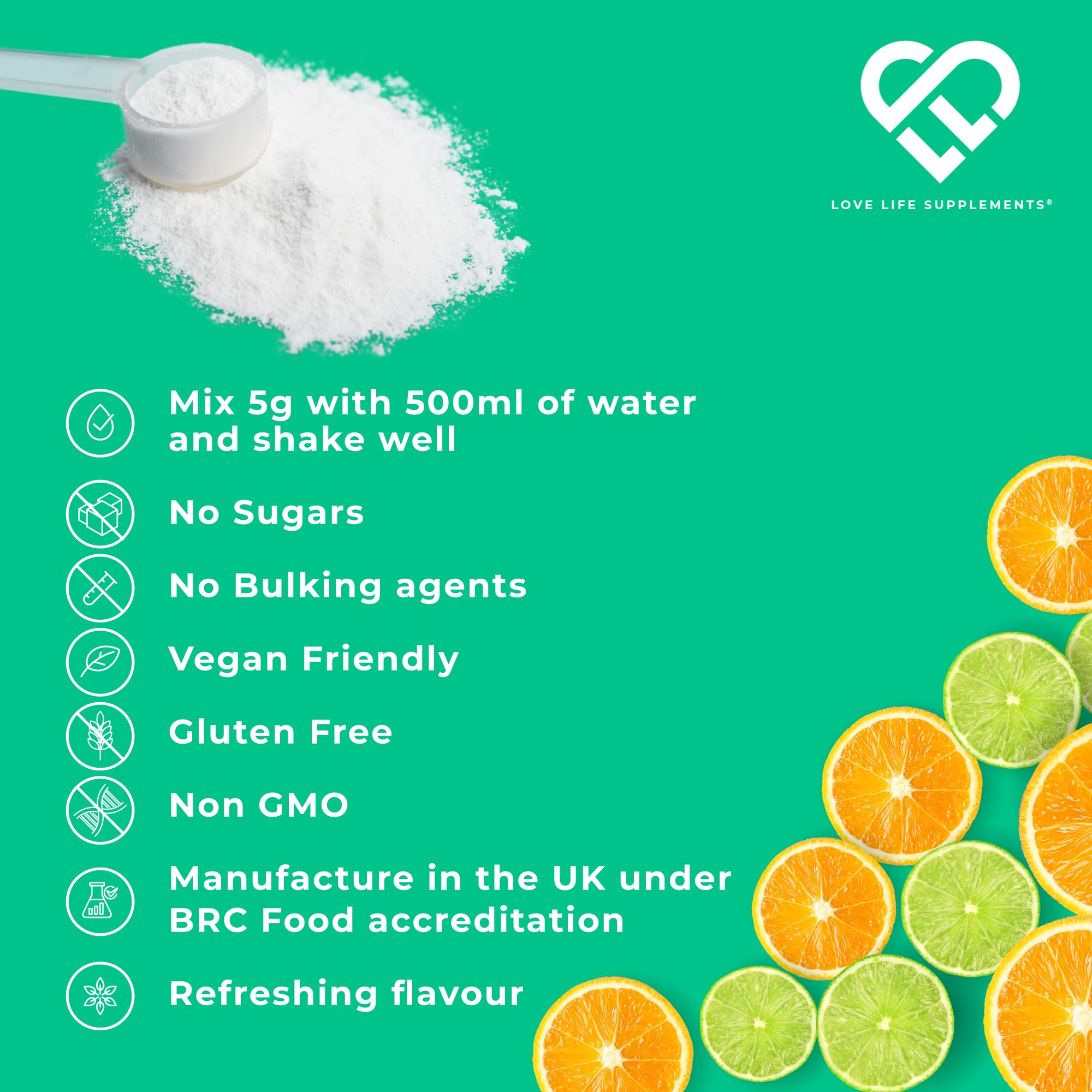 Love Life Electrolytes keto-friendly label communicates sugar-free hydration option.