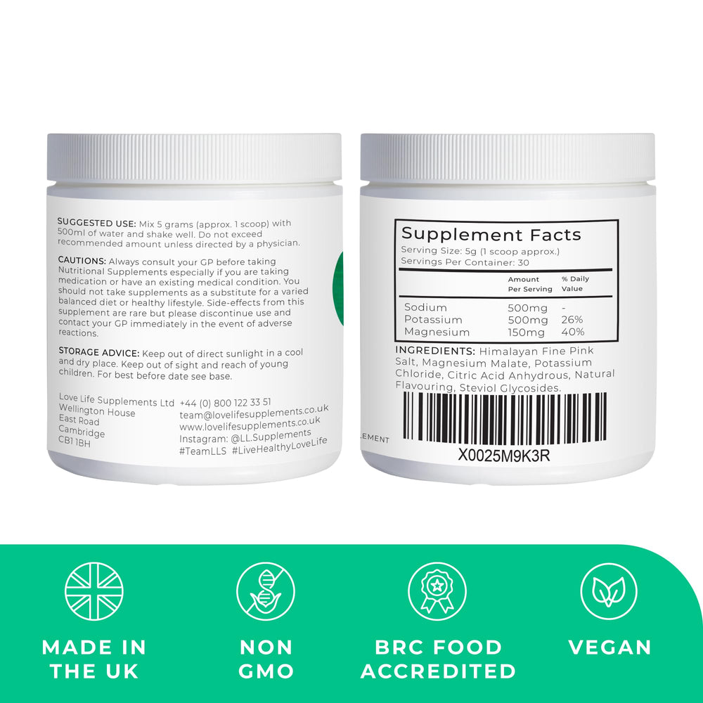 Love Life Electrolytes powder scoop enables precise, easy dosing for consistent hydration.
