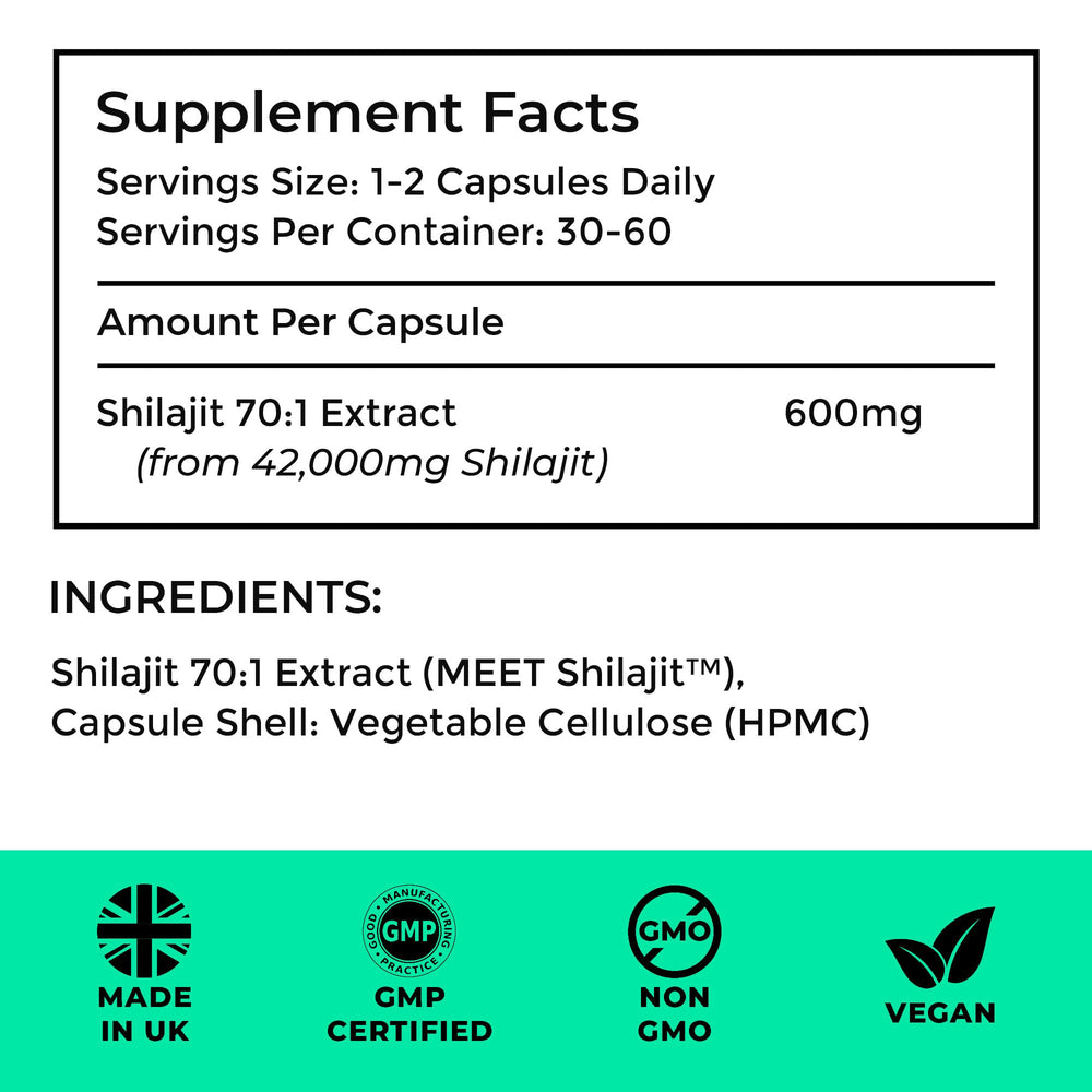 Love Life Shilajit 70:1 extract visual highlighting concentrated potency.