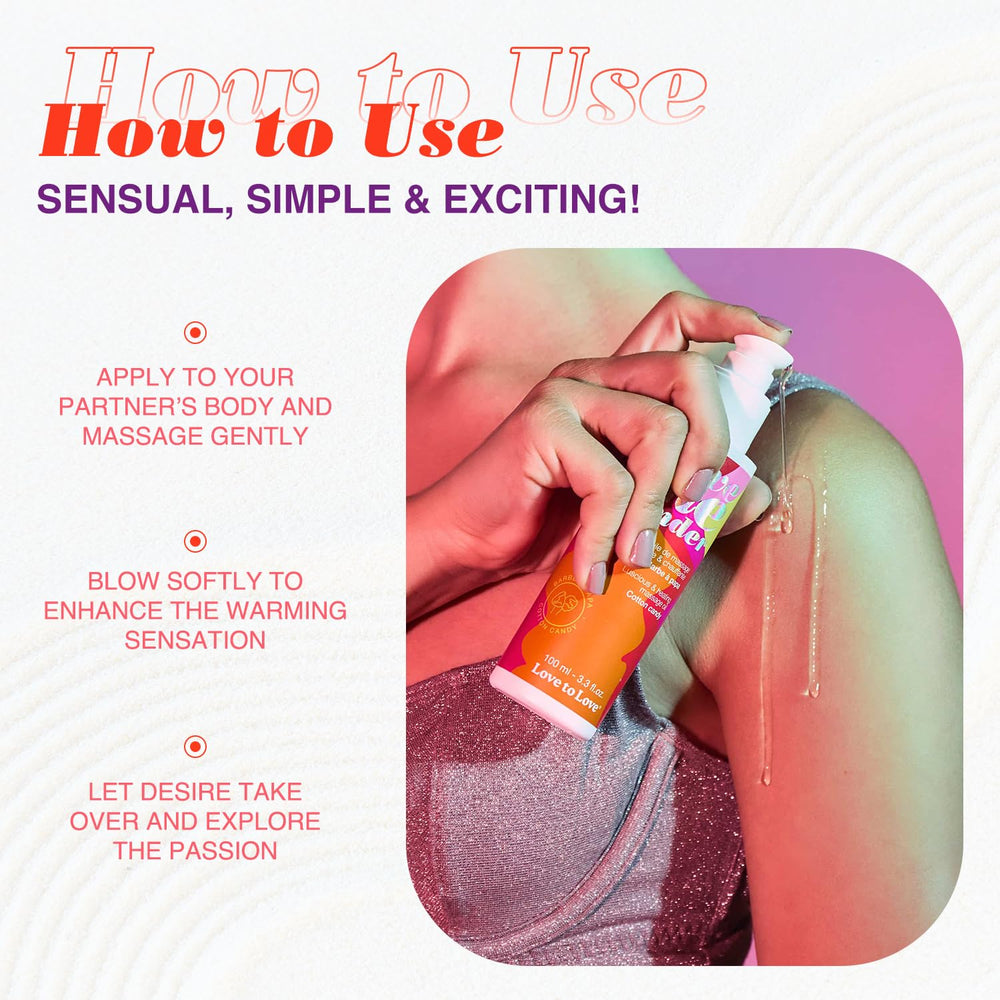 Love Me Tender kissable flavor scent — playful aroma for date night.